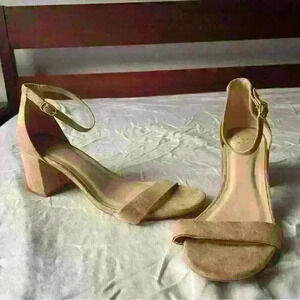 A New Day Block Heel Suede Sandals Size 10